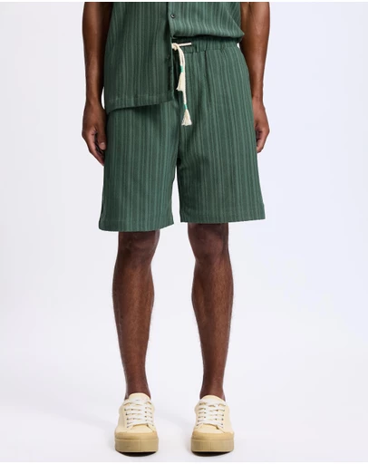 Scotch & Soda - Fave Tonal Striped Regular Fit Bermuda Shorts
