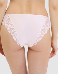 Sans Complexe - Carla Satin Microfibre & Lace Bikini Brief