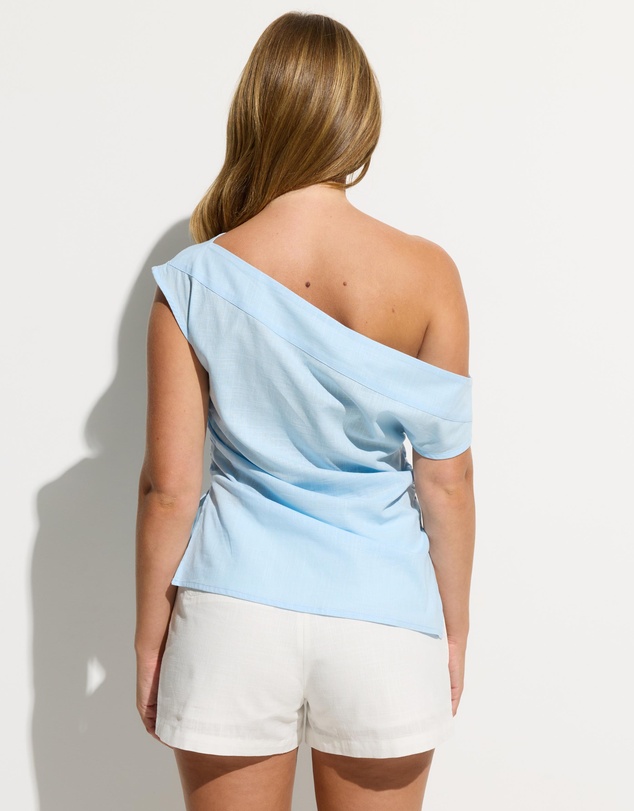 Dazie - Amelia Off Shoulder Cotton Blend Top