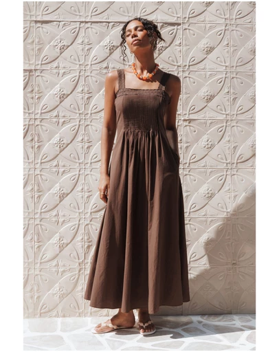 Petal & Pup - Alandra Maxi Dress - Brown