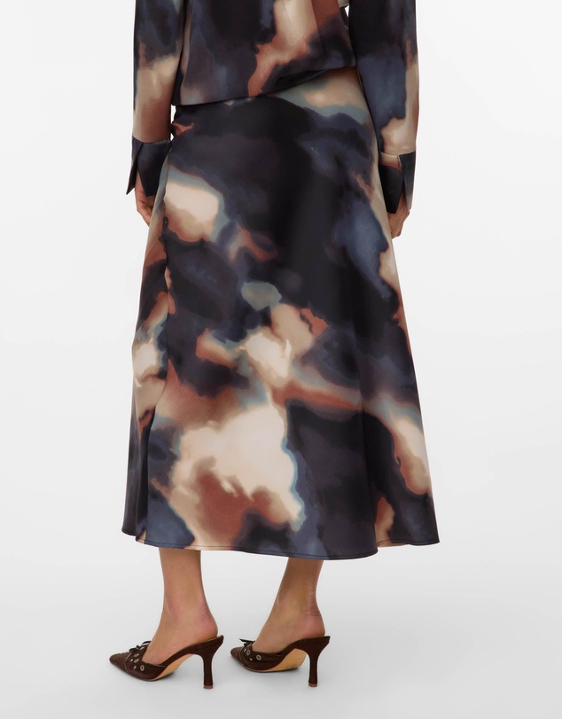 Vero Moda - Joa High Waisted Printed Maxi Skirt