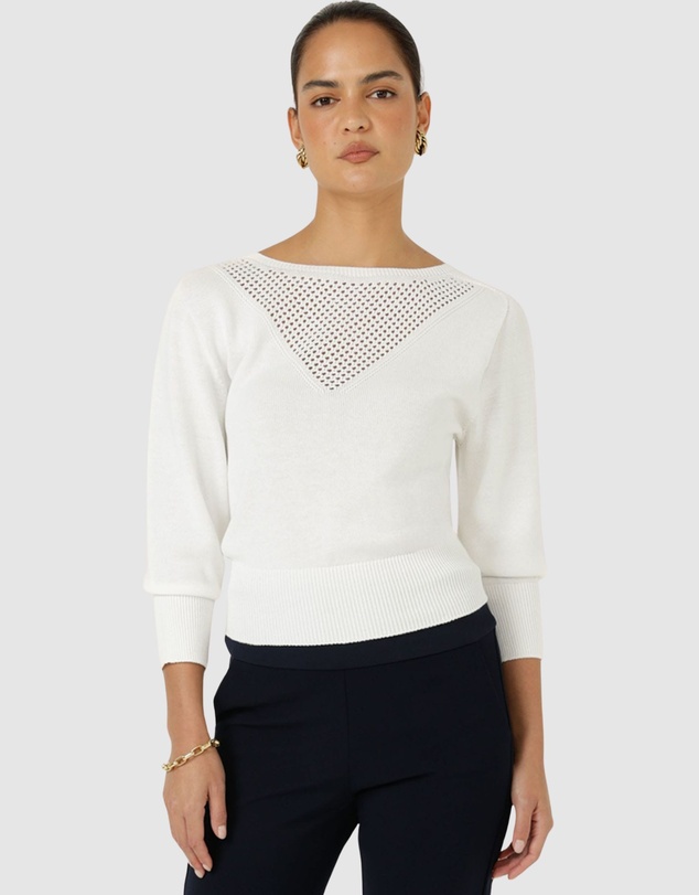 SACHA DRAKE - Chloe 3/4 Sleeve Knit Top