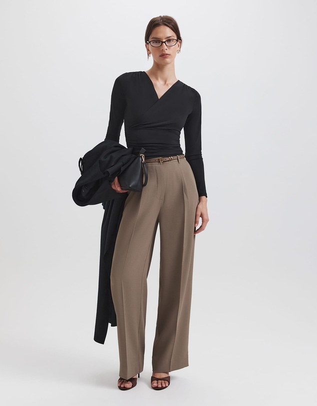 SABA - Serafina Wrap Long Sleeve Top
