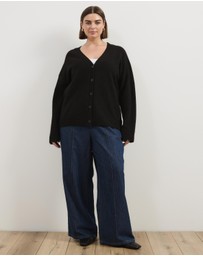 Atmos&Here Curvy - Tiana Fluffy Knit Cardigan