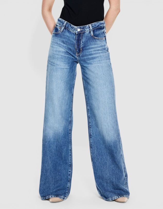 GUESS - Mid-Rise Sexy Palazzo Jeans