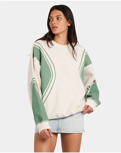 RVCA - Womens Luck Off Pullover Crew Neck