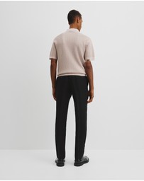 Country Road - Australian Cotton Herringbone Knit Polo