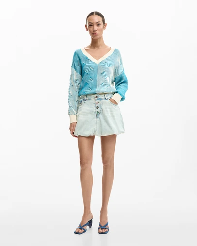 Desigual - Short Denim Skirt