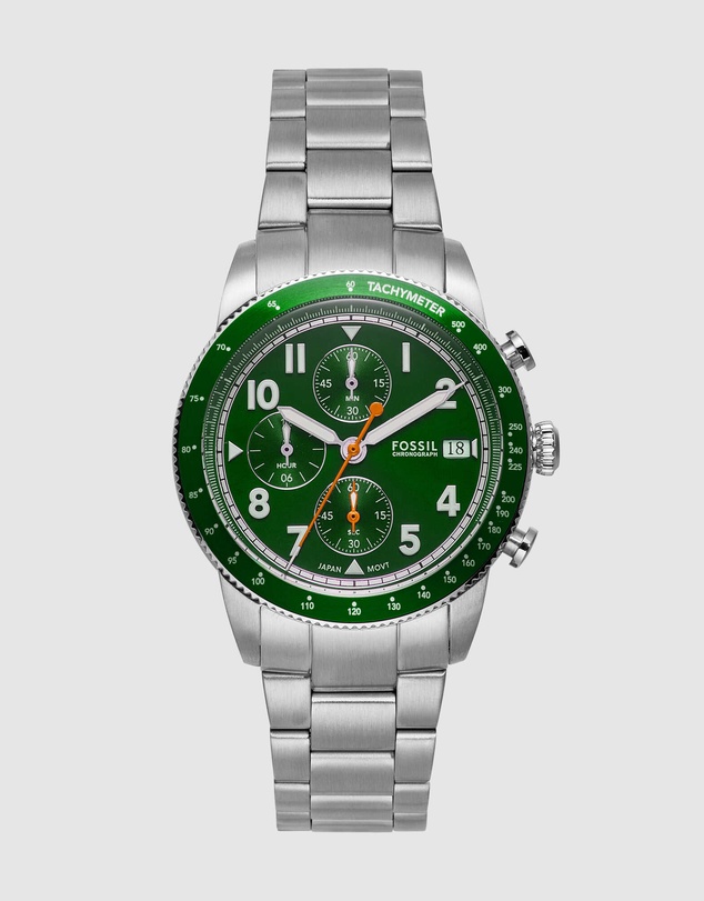 Fossil - Sport Tourer Silver Tone Chronograph Watch
