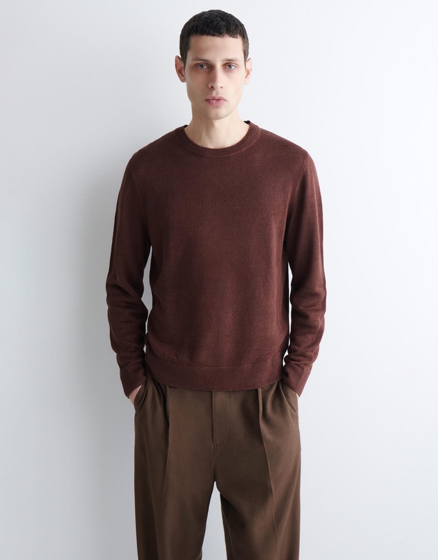 COS - Knitted Linen Crew-Neck Jumper