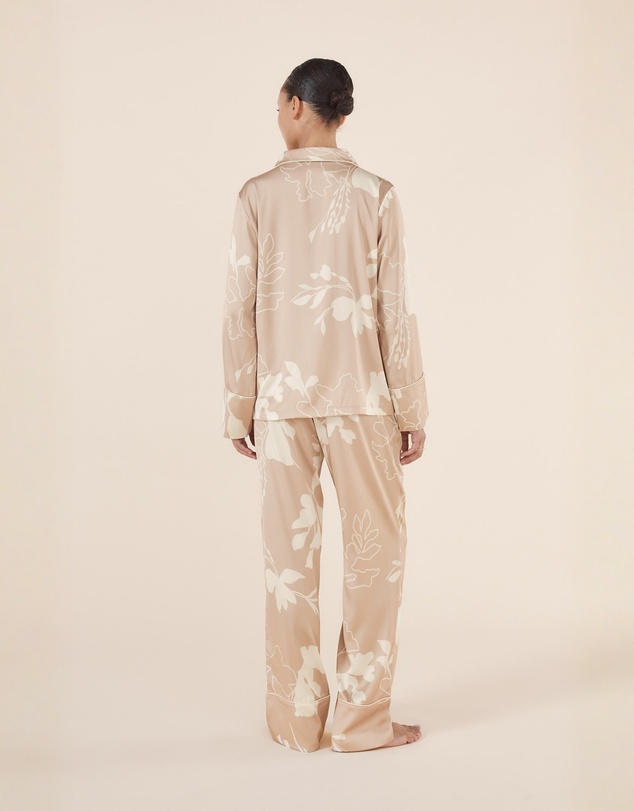 Gingerlilly - Elina Botanical Silky Satin PJ set