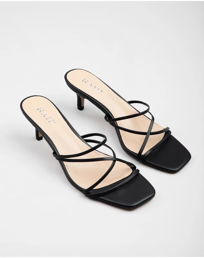 RAID - Charli Black Kitten Heels Mule