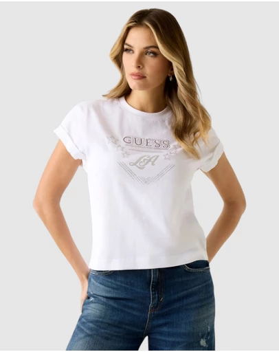 GUESS - Stars Rhinestones T-Shirt