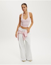 Cotton On Body Active - Ultra Soft Plunge Front Racer Tank
