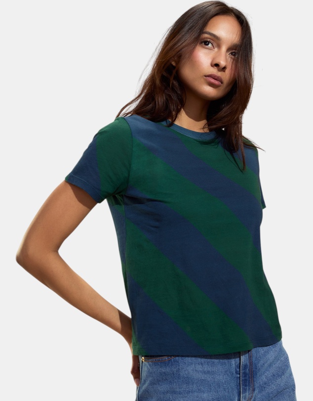 Cynthia Rowley - Diagonal Stripe Tee