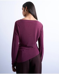 TOPSHOP - Cupro LS Hitch Side Detail Top