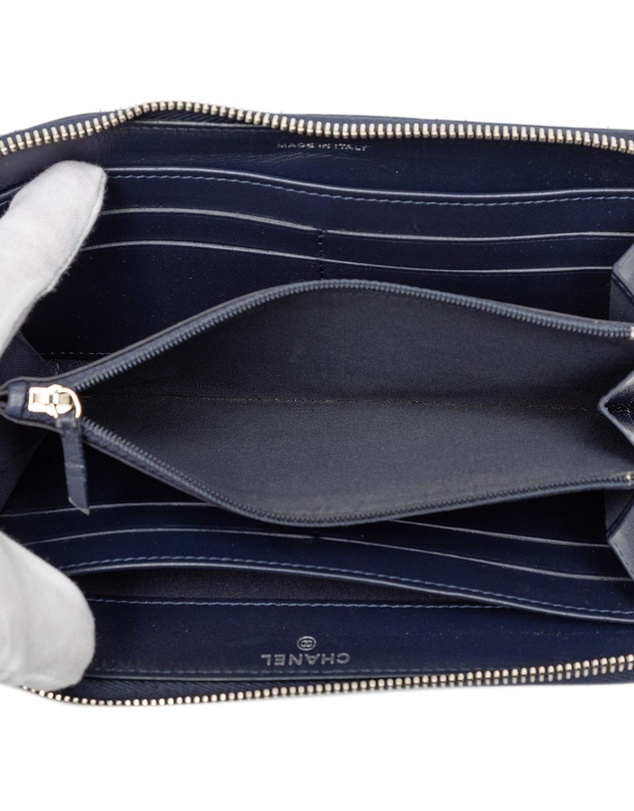 Pre-Loved by Azura Reborn - Pre-Loved Camellia Embossed Zip Around Long Wallet