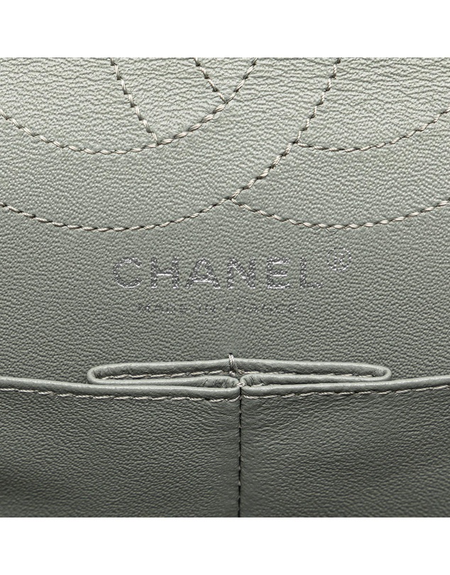 Pre-Loved by Azura Reborn - Pre-Loved Chanel Classic Double Flap Caviar Leather Shoulder Bag Grey
