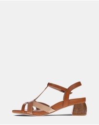 Mia Vita - Yass Heeled Sandal - Tan Multi