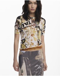 Desigual - Collage tulle skirt