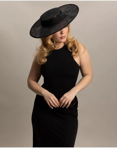 Morgan & Taylor - Alissa Racewear Boater in Black