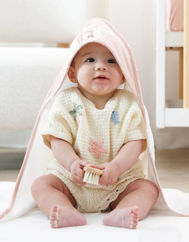 Living Textiles - Organic Hooded Towel - Fawn Fables