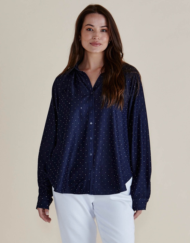 Betty Basics - Lizza Embellished Shirt