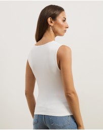 Atmos&Here - Zella Jersey Knot Tank Top