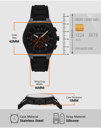 Armani Exchange - Black Chronograph Watch