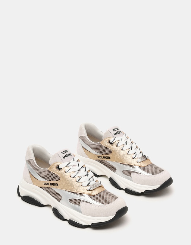 Steve Madden - Front Row Silver Multi Sneakers