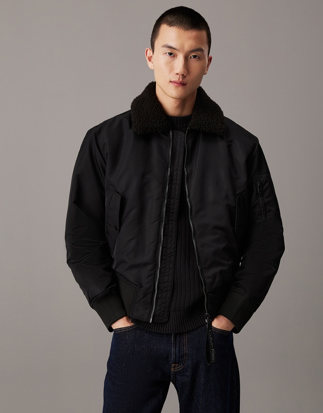 Calvin Klein Jeans - Relaxed Nylon Aviator Jacket