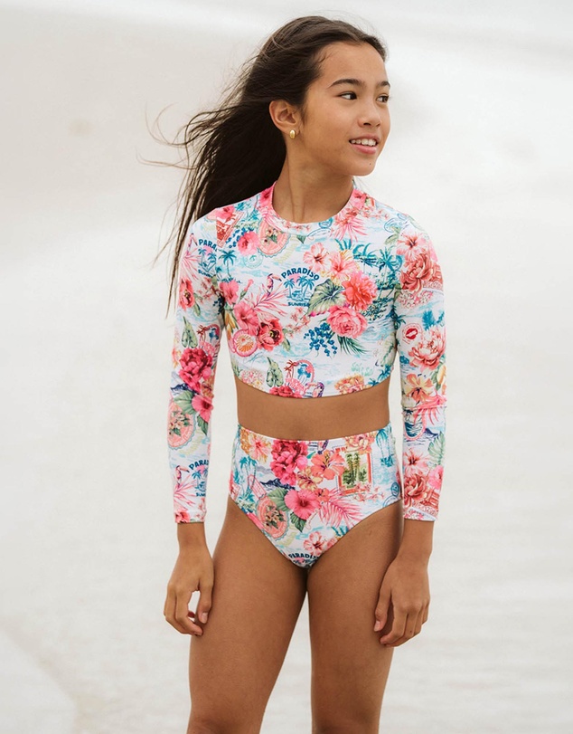 Minihaha - Selena LS Crop Top Bikini - Teens