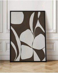 Olive et Oriel - Muted Petals No 1 by Shatha Al Dafai Art Print
