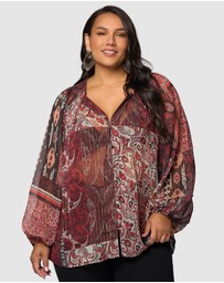 The Poetic Gypsy - Aurora Drift Blouse