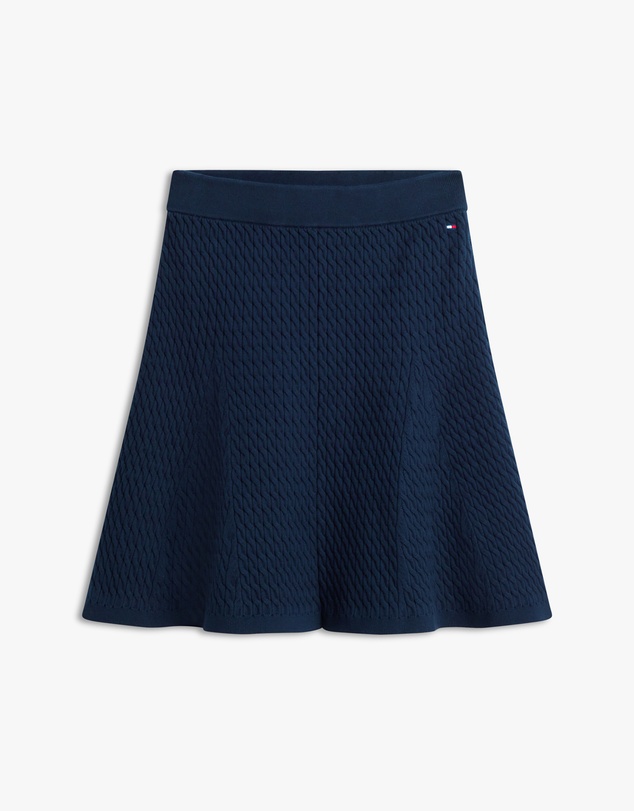 Tommy Hilfiger - Cotton Cable Knit Mini Skirt