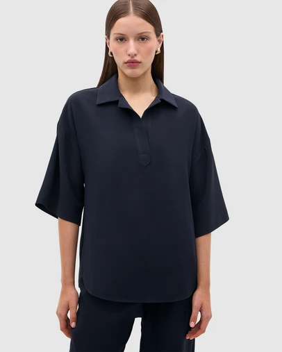 Seed Heritage - Woven Crepe Relaxed Shirt