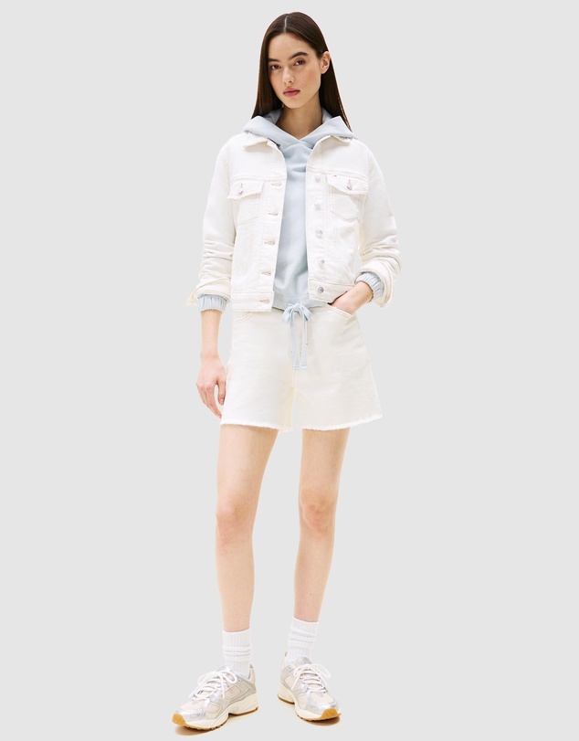 Tommy Jeans - Raw Hem Regular Denim Mom Shorts