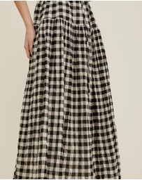 The Fated - Yvelines Check Midi Dress