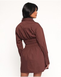 Petal & Pup - Wallace Mini Dress - Chocolate