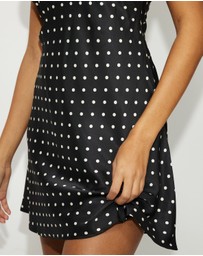 Dazie - Cry Baby Polka Dot Halter Dress