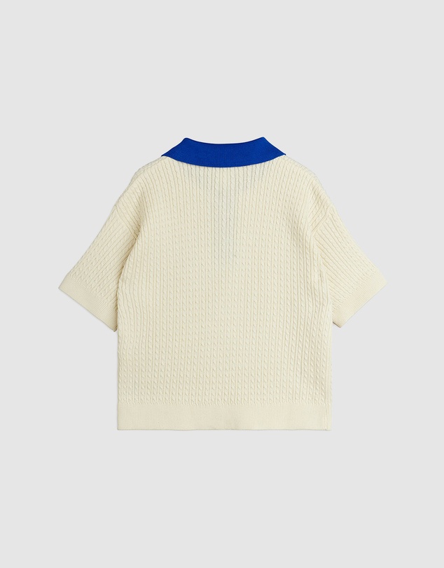 Mini Rodini - Cable Knit Polo Shirt - Babies-Teens