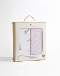 Living Textiles - 2 Pack Organic Bassinet Fitted Sheet - Whimsical Wonderland