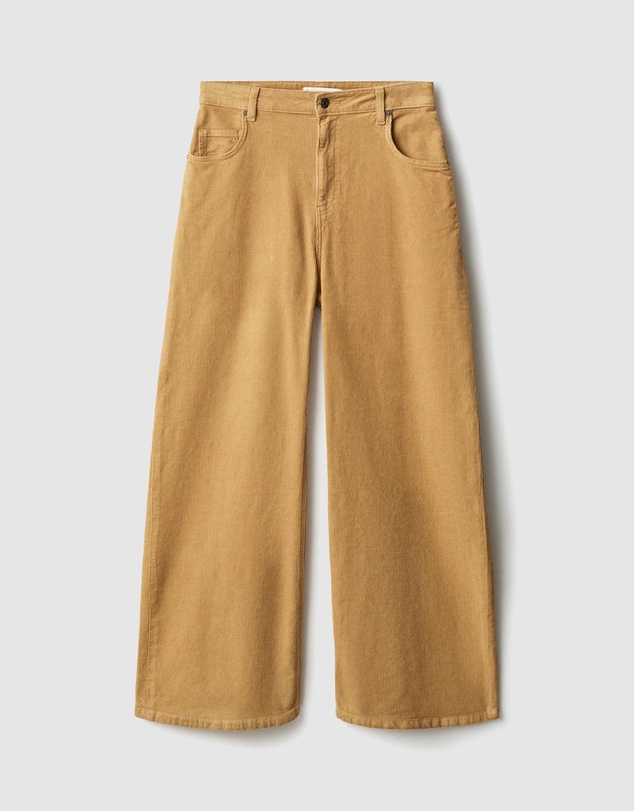 M.N.G - Wide-Leg Low-Rise Corduroy Jeans
