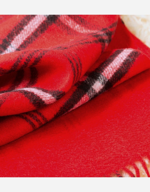 Ozwear Connection Uggs - Ugg 100% Australian Merino Wool Reversible Scarf Red