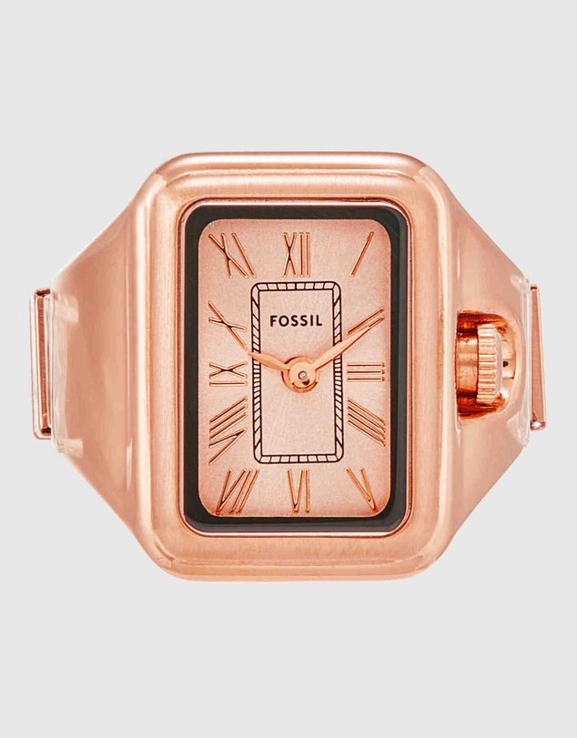 Fossil - Raquel Ring Rose Gold Tone Analogue Watch