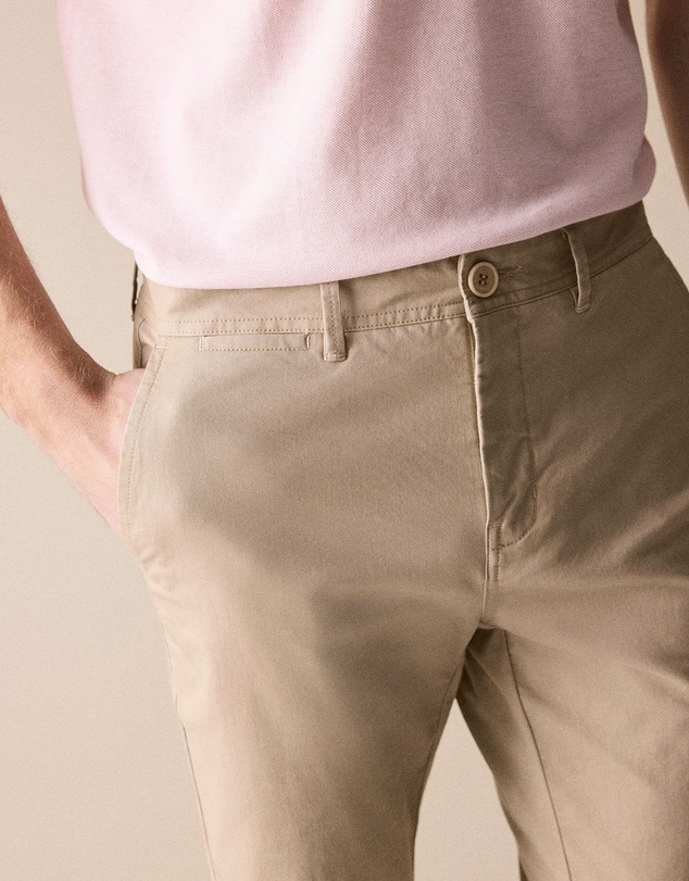 Trenery - Regular Chino Pant in Taupe
