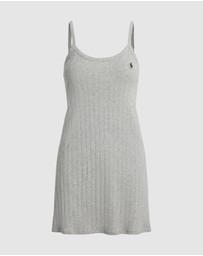 Polo Ralph Lauren - Polo Pointelle Cotton Chemise Slip Nightdress