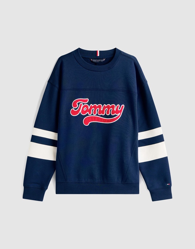 Tommy Hilfiger - Varsity Back Logo Colour-Blocked Sweatshirt - Kids