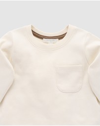 Purebaby - Thick Basic Long Sleeve Tee -Kids-Babies