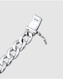 Kuzzoi - ICONIC EXCLUSIVE - Bracelet Men Curb Chain Box in 925 Sterling Silver